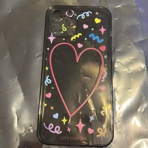 iP 13 Pro Max - love festival heart clear case